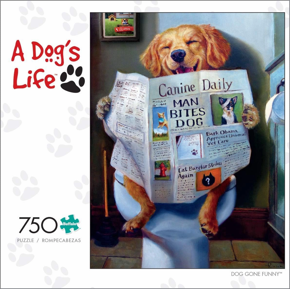Buffalo Games - Dog Gone Funny - 750 Piece Jigsaw Puzzle Multicolor, 24"L X 18"W