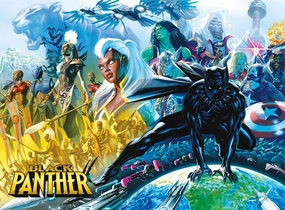 Buffalo Games - Marvel - Black Panther #1 Alex Ross - 1000 Piece Jigsaw Puzzle for Adults - Challenging Puzzle Perfect for Game Nights - Finished Size is 26.75 x 19.75
