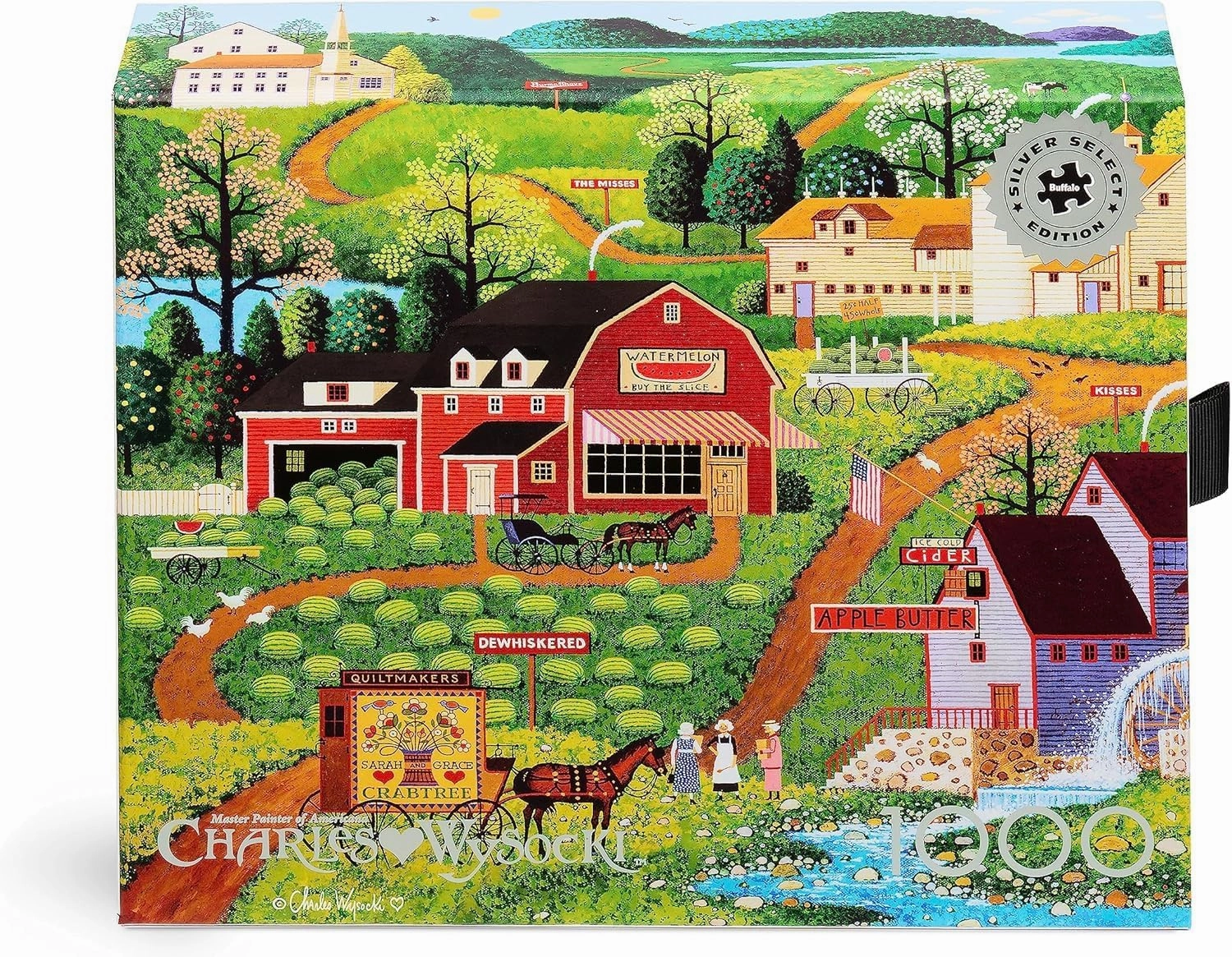 Buffalo Games - Silver Select - Charles Wysocki - Charles Wysocki - Burma Road - 1000 Piece Jigsaw Puzzle for Adults -Challenging Puzzle Perfect for Game Nights - Finished Size is 26.75 x 19.75