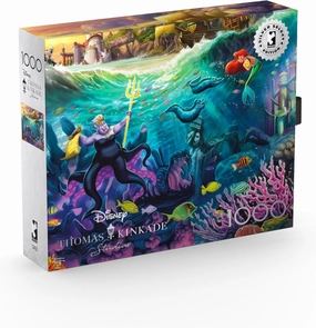 Buffalo Games - Silver Select - Thomas Kinkade - Disney Ursula - 1000 Piece Jigsaw Puzzle for Adults -Challenging Puzzle Perfect for Game Nights - Finished Size is 26.75 x 19.75
