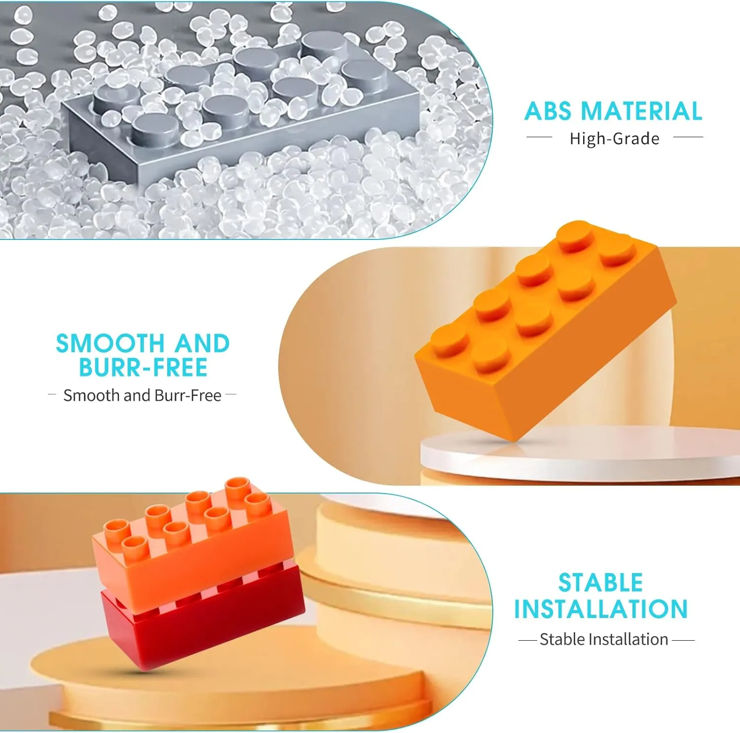 Building Bricks 320 Pieces, Dark Gray Bricks Bulk Kit, Basic Parts Accessories, Classic Creative Building Blocks Set, Compatible