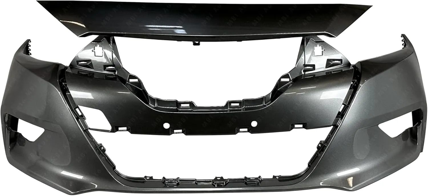 BUMPERS THAT DELIVER - Painted KAD Gun Metallic, Front Bumper Cover Fascia Compatible with 2016 2017 2018 Nissan Maxima 16 17 18, NI1000309