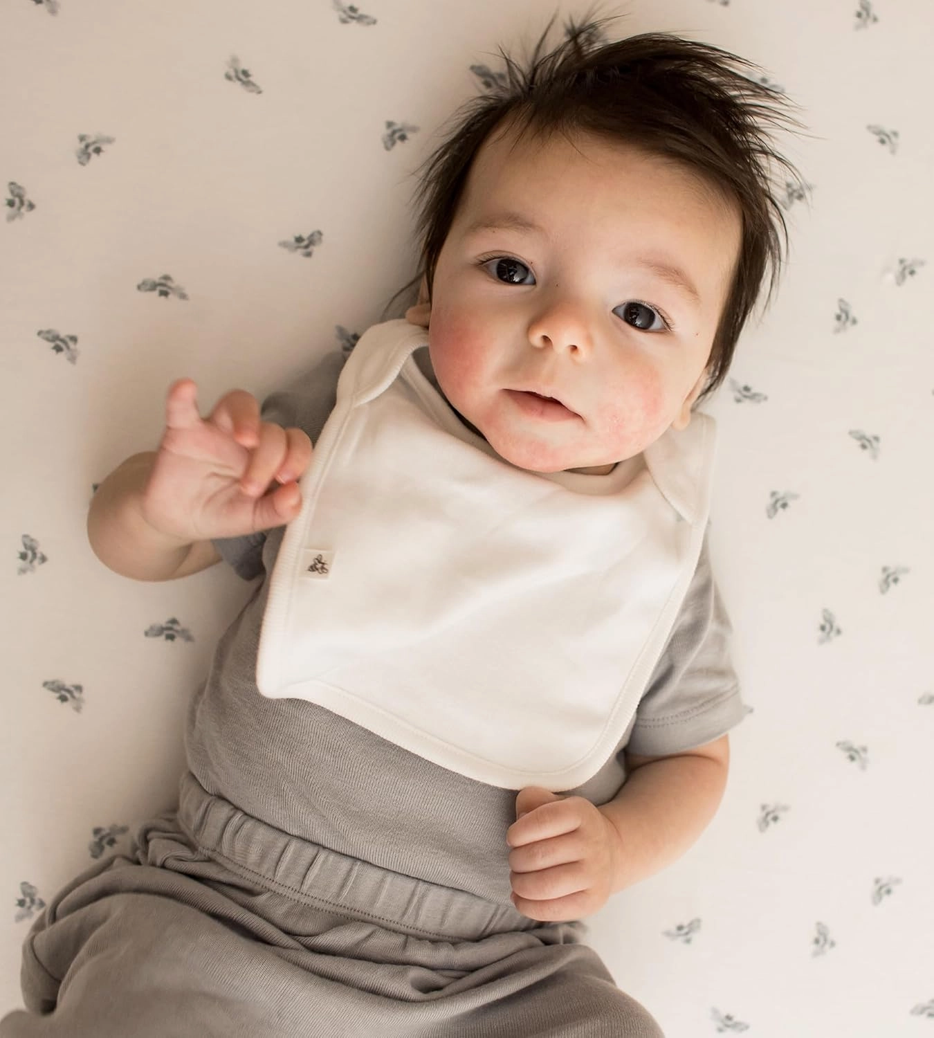 Burt's Bees Baby Infant Bibs, 100% Organic Cotton Drool Cloths, Newborn Essentials
