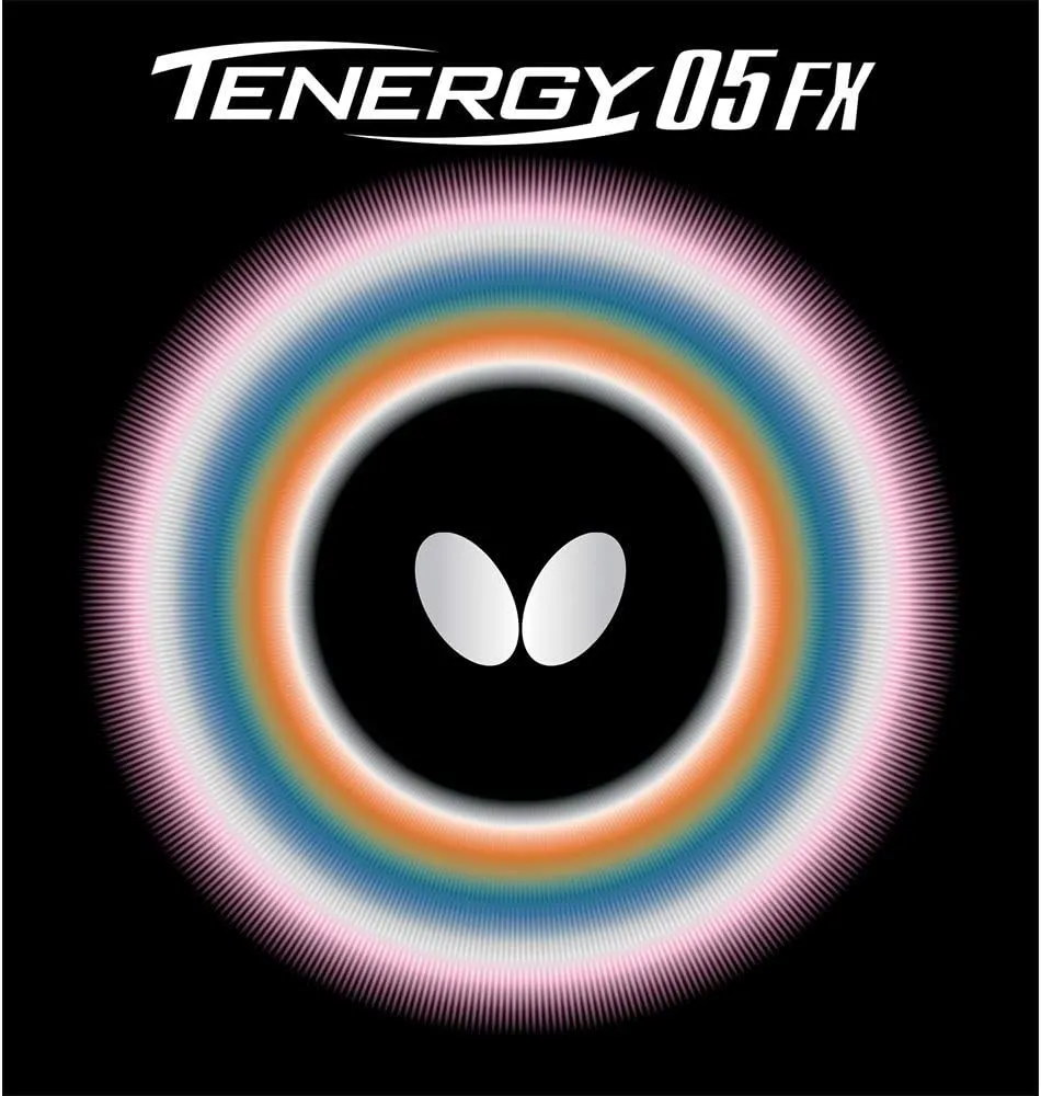 Butterfly Tenergy 05 FX Table Tennis Rubber Sheet - 1.7 mm, 1.9 mm, or 2.1 mm - Red or Black - 1 Inverted Table Tennis Rubber Sheet - Professional Table Tennis Rubbers