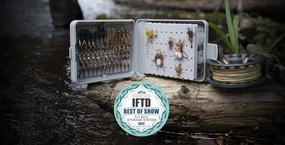 Bynder Series 01 Fly Box Combo | Ultra Lightweight Fly Box with (2) Two Removable Center Rig Card | Stores 176 Flies and 9 Dropper Rigs