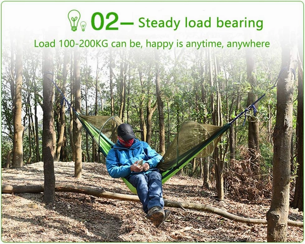 Camping Hammock Outdoor Strap Mosquito net Hammock Mountaineering Camping Mosquito Hammock Portable Hammock
