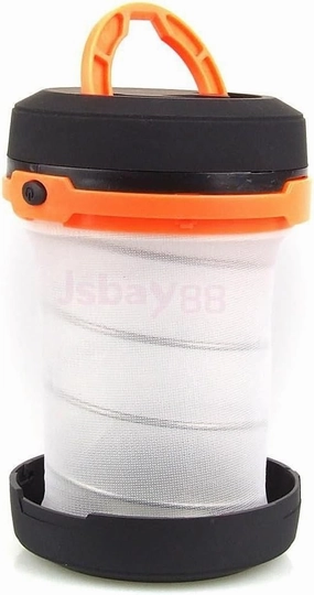 Camping Lantern Hiking Lamp Flashlight Pop-Up LED Tent Light Collapsible 3in1 (Orange)