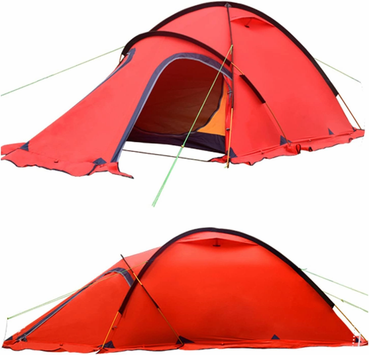 Camping Tent 1-2 Persons with Porch Ultralight Portable Outdoor Camping Tent - Family Backpacking Tent Double Layers Waterproof Easy Clip Setup