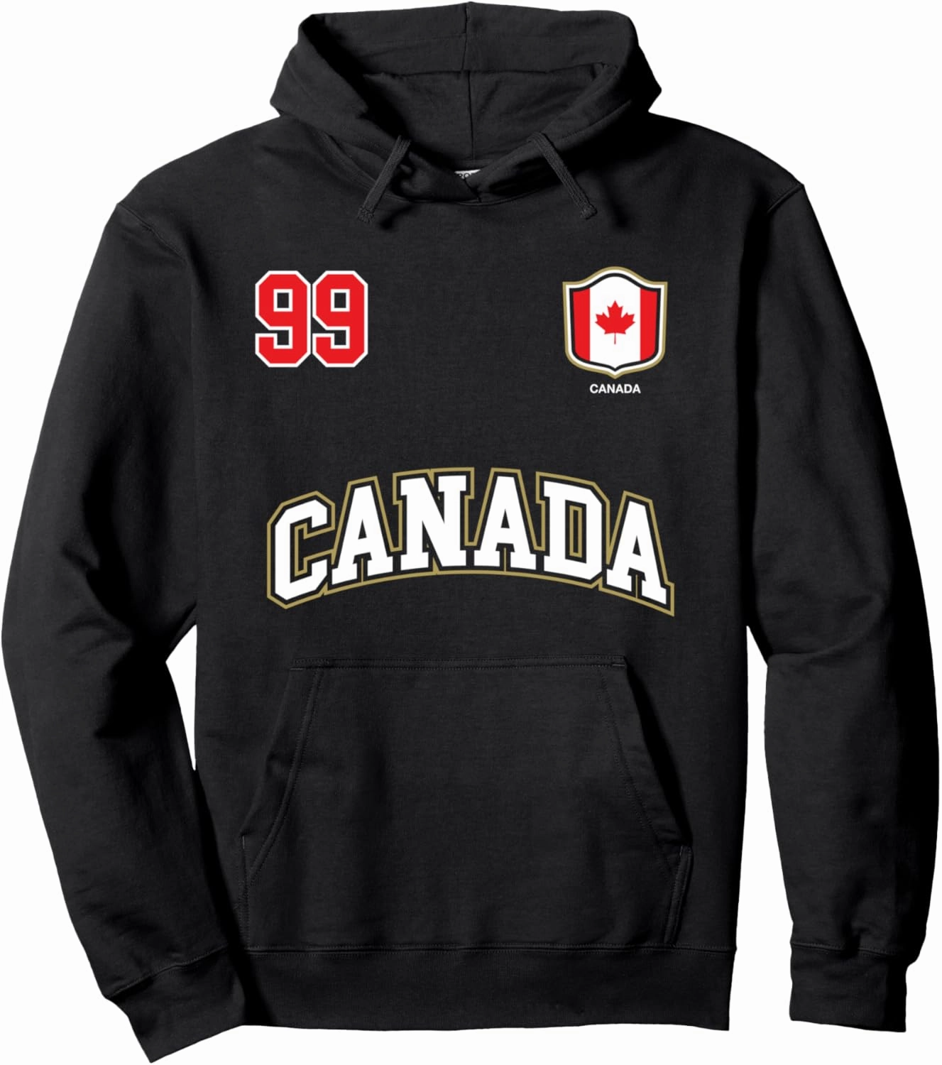 Canada Hoodie Number 99 Canadian Team Sports Hockey Soccer