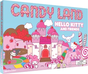 Candy Land: Hello Kitty & Friends Board Game, Play as Hello Kitty, My Melody, Cinnamoroll & Kuromi, Preschool & Family Board Game for Ages 5  , 2-4 Players, Officially Licensed Sanrio Merchandise