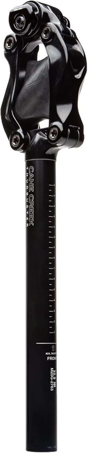 Cane Creek (Thudbuster LT G4) Bicycle Suspension Seatpost 27.2, 30.9, 31.6 With Optional Adapter To Fit All Sizes (Newest Version) 16 Inch Length Aluminum Alloy Adjustable Shock Absorber for Road, Gravel, & Electric Bicycles