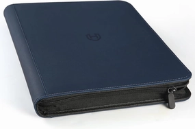 Card Binder 9 Pocket with Zipper, 648 Pockets Trading Card Holder Book, Premium PU Cover Zip Folder Binder, Side Loading Carrying Case Binder Album for TCG, MTG, Sports Cards, Game Cards (Blue)