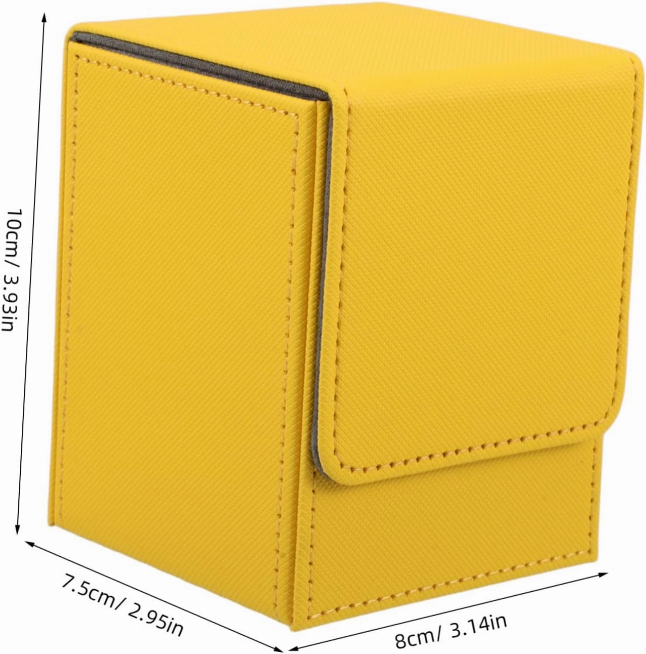 Card Holder Box with Magnetic Closure Storage Case for Bulk Card Organization Vertical Design
