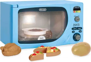 Casdon DeLonghi Microwave. Toy Replica of DeLonghi’s ‘Infinito’ Microwave for Children Aged 3 . Featuring Flashing LED’s, Sounds & More, Blue
