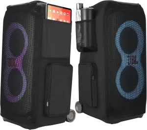 Case Speaker Dust Cover Carry Travel Bag Accessories for JBL PartyBox Stage 320/Partybox 310 Portable Party Speaker(Black)