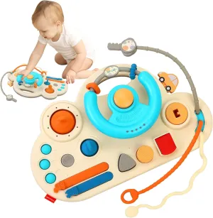 Caterbe Steering Wheel for Toddlers Toys, Baby Montessori Toy for Educational Gift