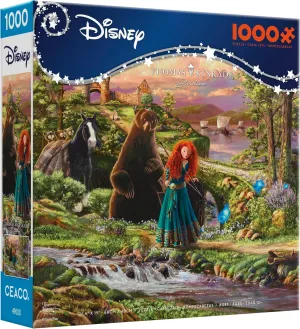 Ceaco - Disney - Thomas Kinkade - Brave - 1000 Piece Jigsaw Puzzle for Adults - Challenging Puzzle Perfect for Game Nights - Finished Size is 26.5 x 19