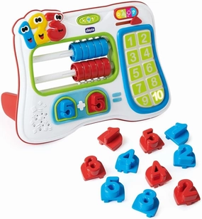 Chicco Abacus Numbers & Somme Educational Game for Children Math in 4 Languages for Learning Numbers and Sums Inspired by Montessori Method Electronic and Interactive Educational Games 2 Years 6 Years