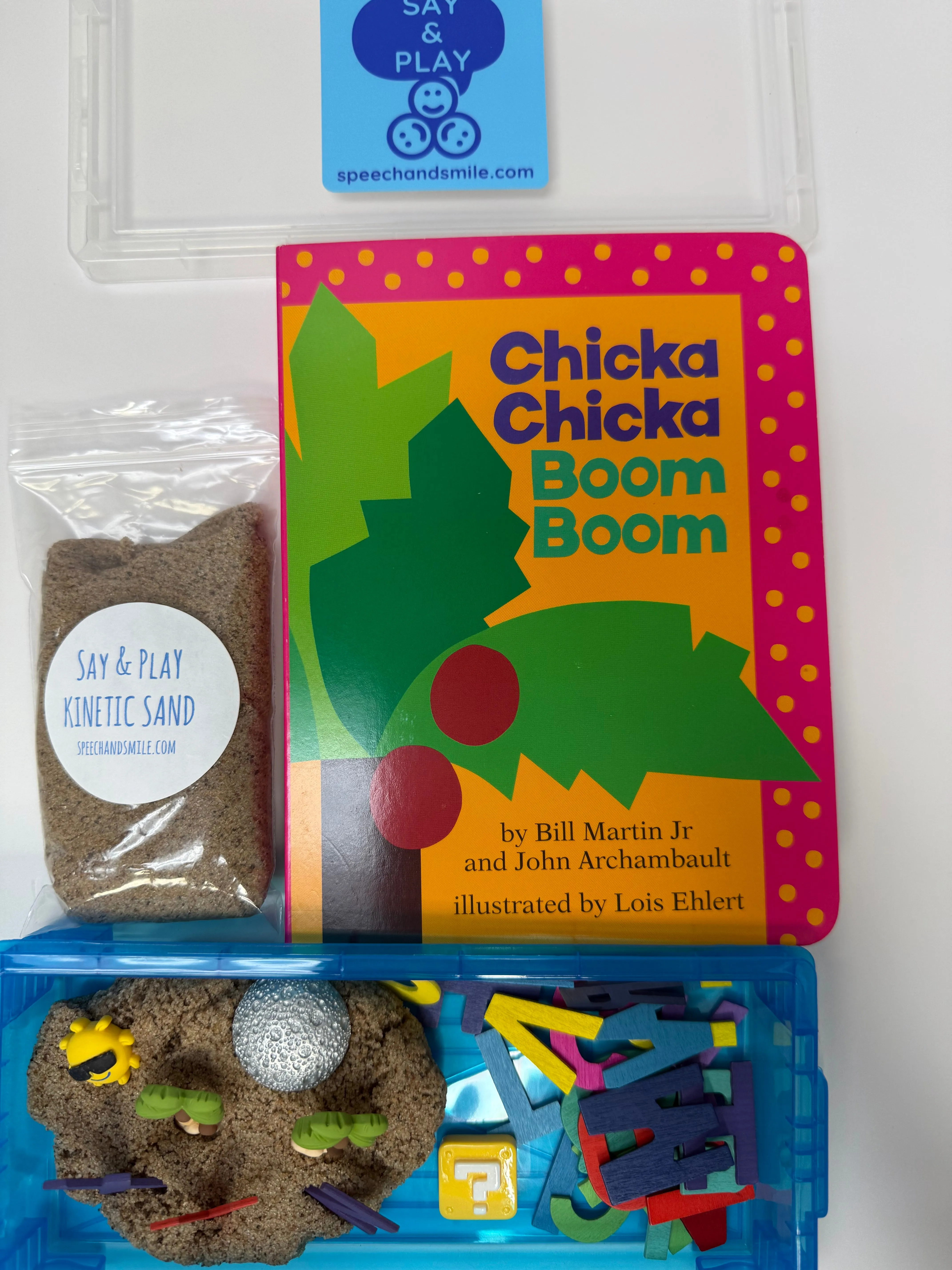 Chicka Chicka Boom Boom Story Objects Learn the Alphabet - Preschool Activty Mini Objects