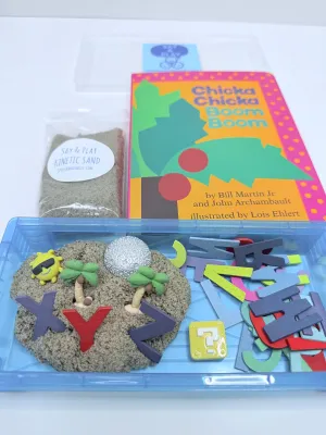Chicka Chicka Boom Boom Story Objects Learn the Alphabet - Preschool Activty Mini Objects