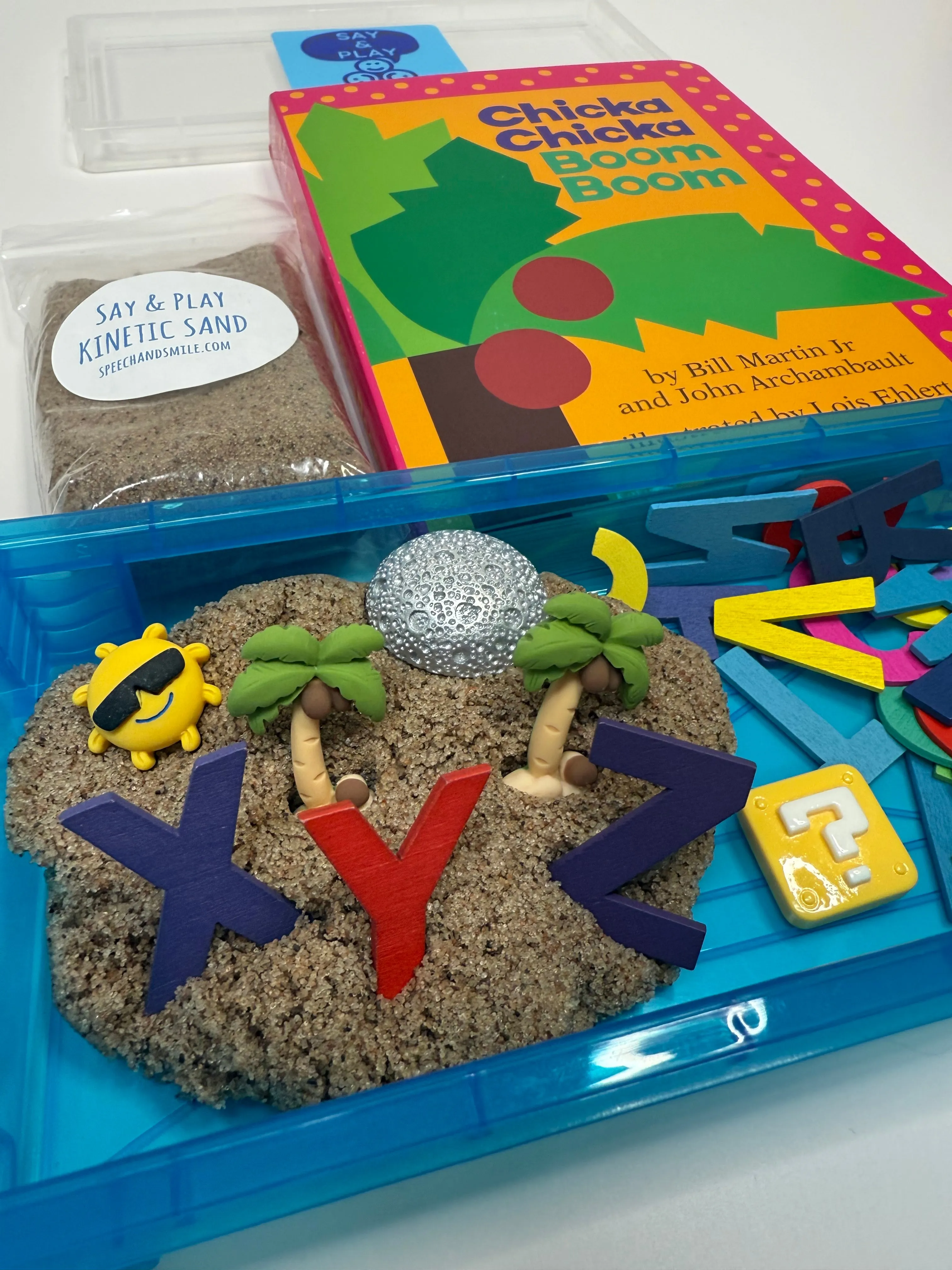 Chicka Chicka Boom Boom Story Objects Learn the Alphabet - Preschool Activty Mini Objects
