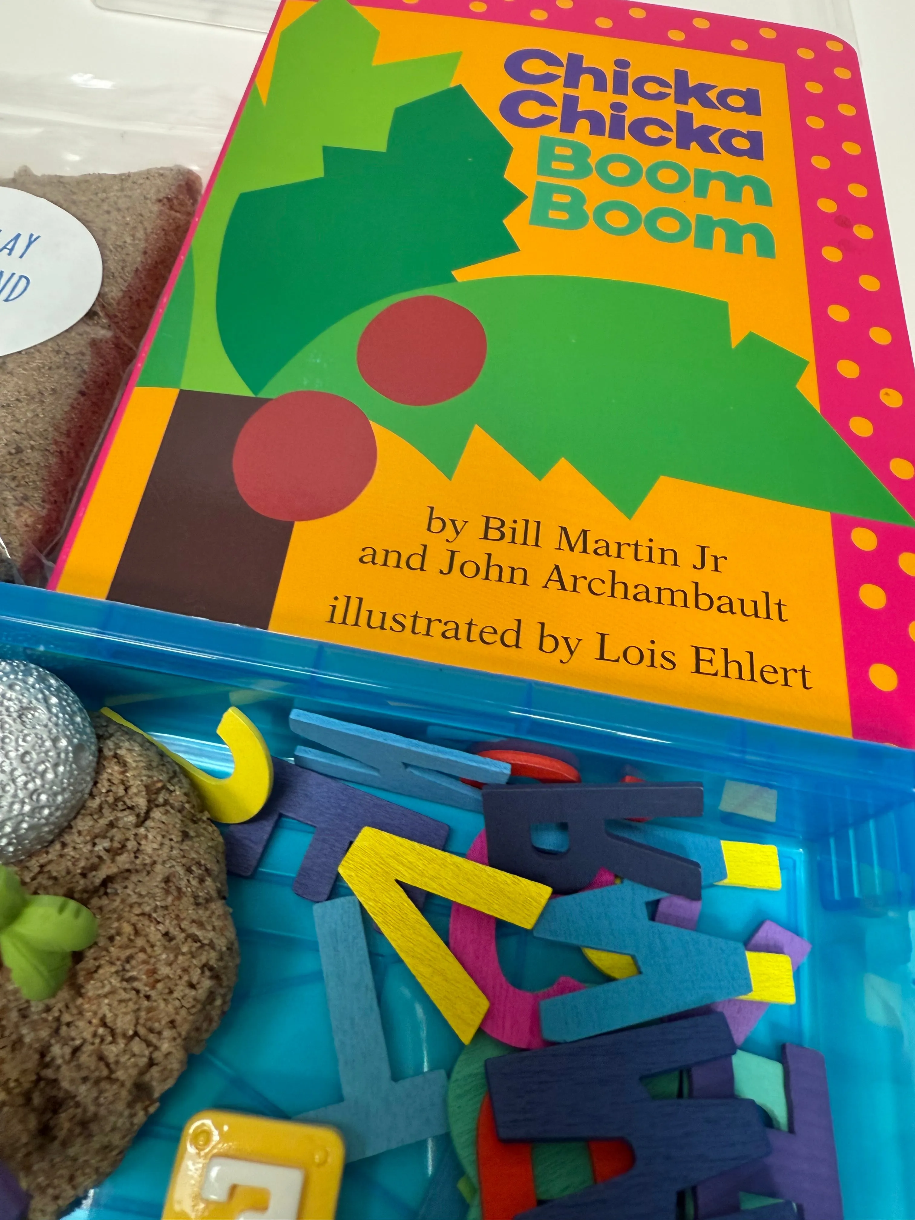 Chicka Chicka Boom Boom Story Objects Learn the Alphabet - Preschool Activty Mini Objects