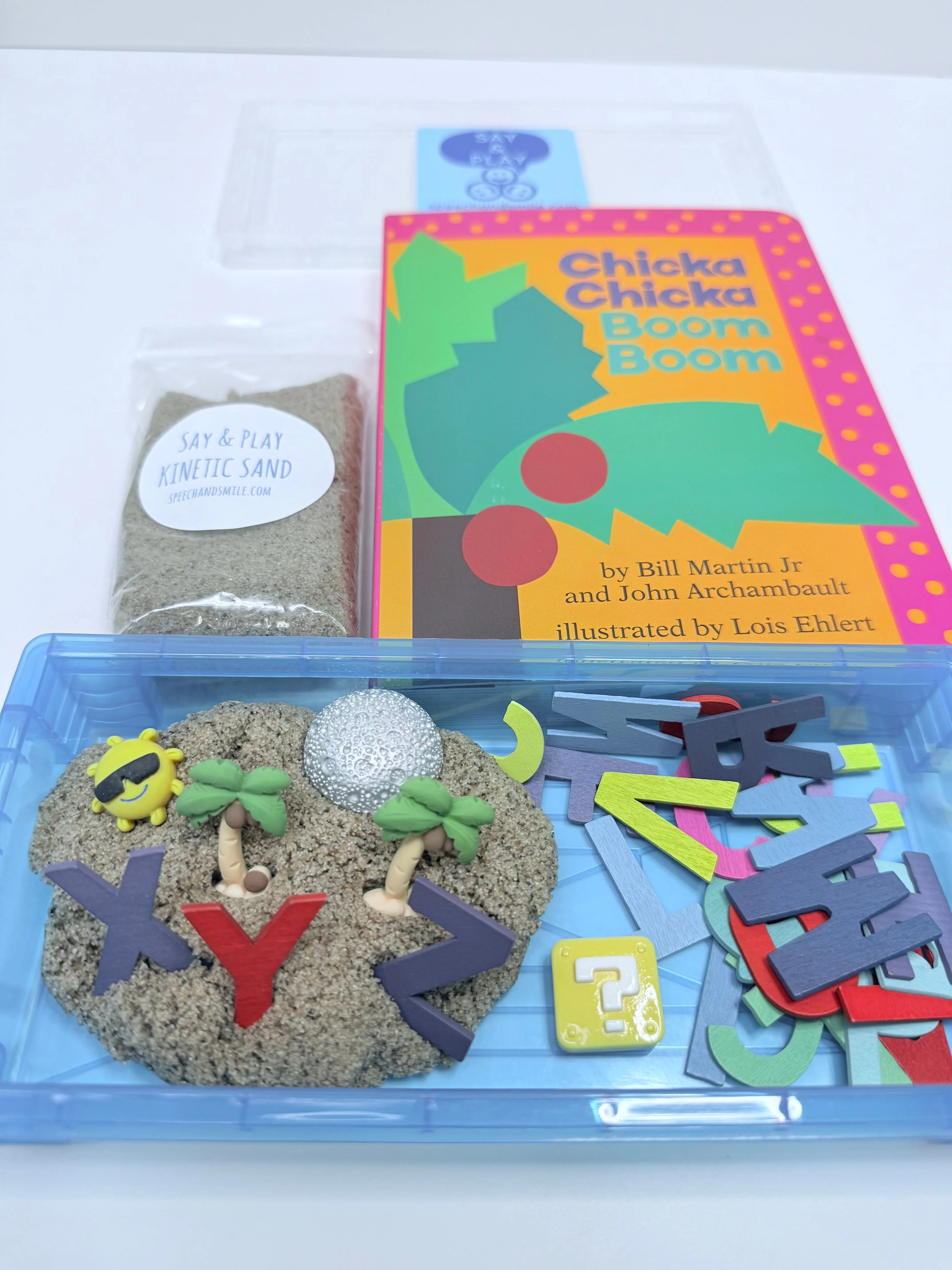 Chicka Chicka Boom Boom Story Objects Learn the Alphabet - Preschool Activty Mini Objects