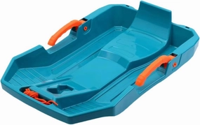 Children Downhill Toboggan Snow Sled with Brake Grass Sled Portable Length 62cm Versatile Dunes Sand Sled with Two Meter Rope