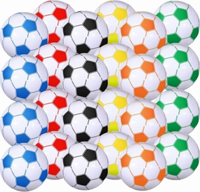 Chivao Inflatable Soccer Beach Balls 16 Inch Beach Balls Bulk Soccer Party Favors Summer Swimming Pool Games for Sports Outdoor Activity Party Decoration Supplies