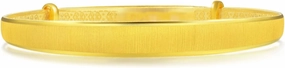CHOW SANG SANG 999.9 24K Solid Gold Price-by-Weight 37.8g Gold Satin Finish Slip-On Bangle for Women 89876K | Adjustable Size