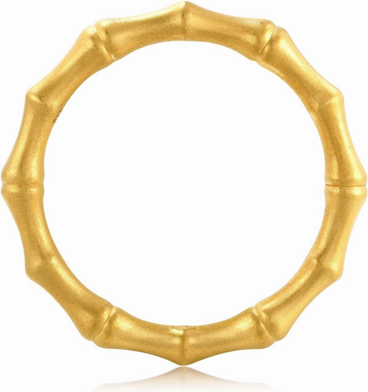 CHOW SANG SANG Cultural Blessing 999 24K Solid Gold Bamboo Ring for Women 92241R