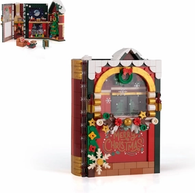 Christmas Fairytale Book Building Block Set - Educational Building Bricks Toys, Book Toys Gift for Birthday, Holiday, New Year
