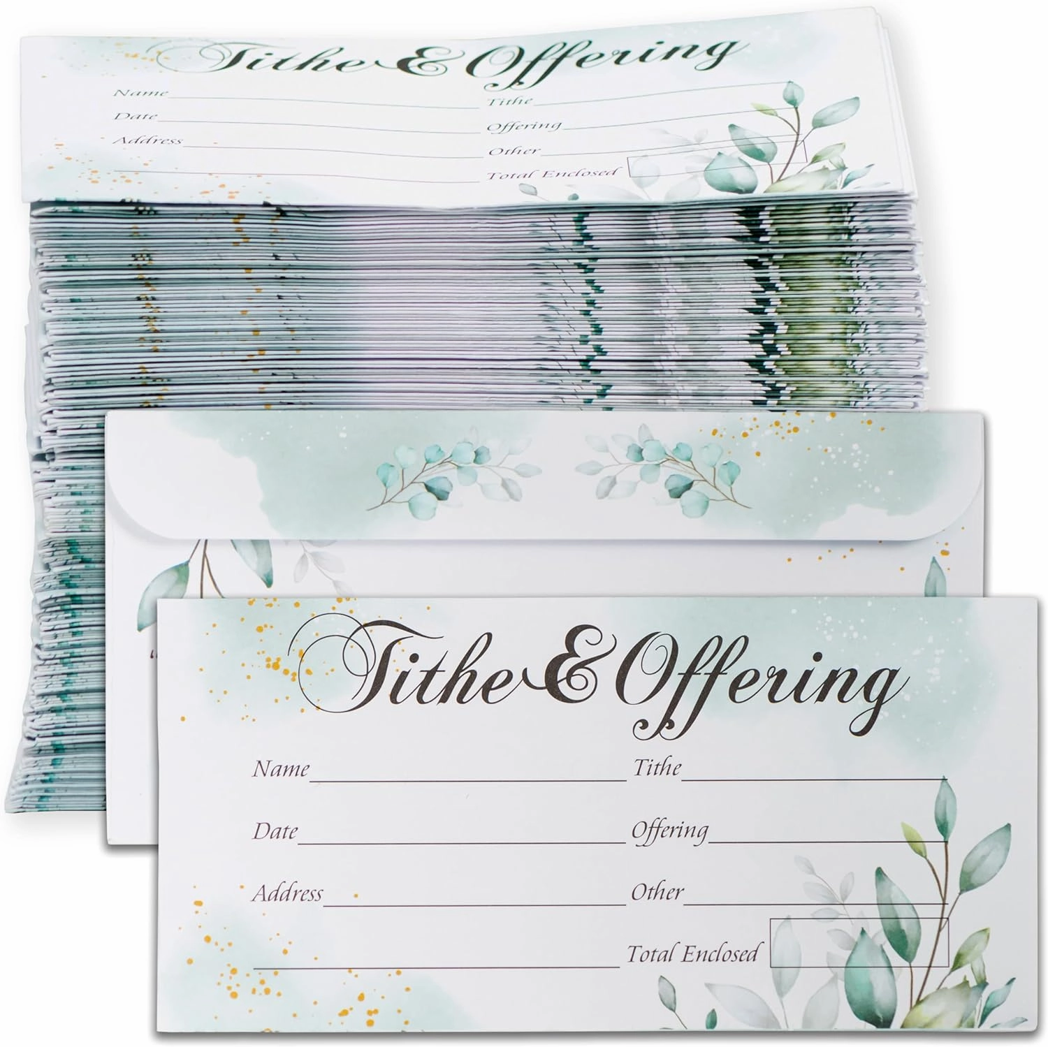 Church Offering Envelopes - 200 Count, Tithes and Cash Envelopes