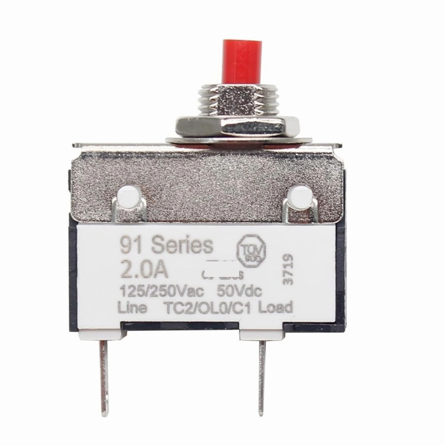 Circuit breaker91 Series 0.5A 1A 1.5A 2A 3A 4A 5A 6A 7A 8A 9A10A Miniature Circuit Breaker Overload Switch 1Pcs (Size : 1.5A) (Size : 1A)