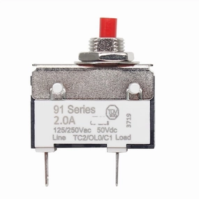 Circuit breaker91 Series 0.5A 1A 1.5A 2A 3A 4A 5A 6A 7A 8A 9A10A Miniature Circuit Breaker Overload Switch 1Pcs (Size : 1.5A) (Size : 1A)