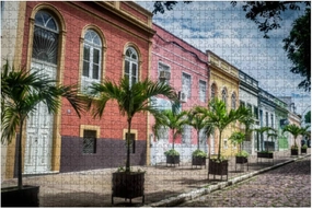 Cities Brazil Manaus State Capital 1000 Piece Wooden Jigsaw Puzzles Adults Kids DIY Educational Puzzle Colorful Large Artwork Decompression Toy Game Gift Home Decor