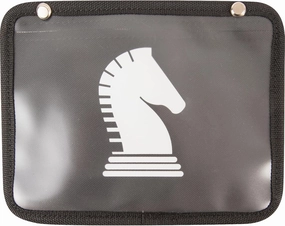 Classic Equine Saddle Pad Number Holder Black 20.5in x 16in