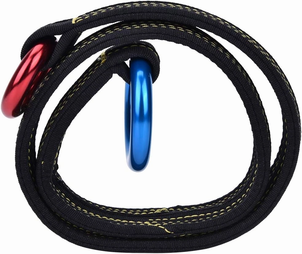 Climbing Lanyard, Climbing Rescue Wire Lanyard with Two Hanging Rings for On Tree Garden Work