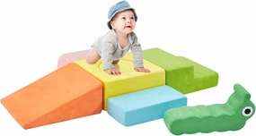 Climbing Toys for Toddlers, Baby Climbing Blocks, 7-Piece Soft Foam Climbing Blocks Set, Baby Climbing Toys, Toddler Playtime Corner Climber Foam Play Gym for Climbing Crawling and Sliding