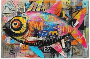 Colorful Fish Jigsaw Puzzles for Adults 1000 Pieces,Colorful Puzzle with Mesh Storage Bag,Learning Educational Puzzles for Gift 2013930