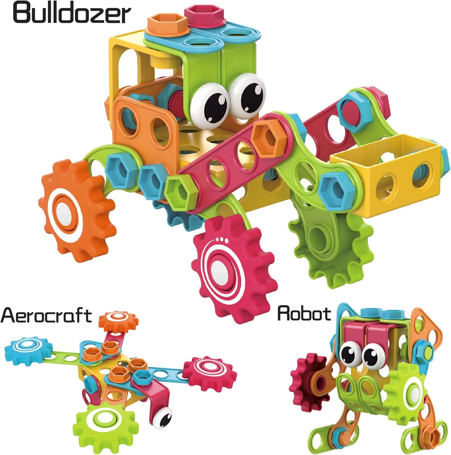 Contixo ST3 Kids Toys - 223 PCs 3D Building Blocks STEM Construction Playboards Creativity, Imagination, Recreational, Educational for Children Toddler, 3  Year Old Boys and Girls