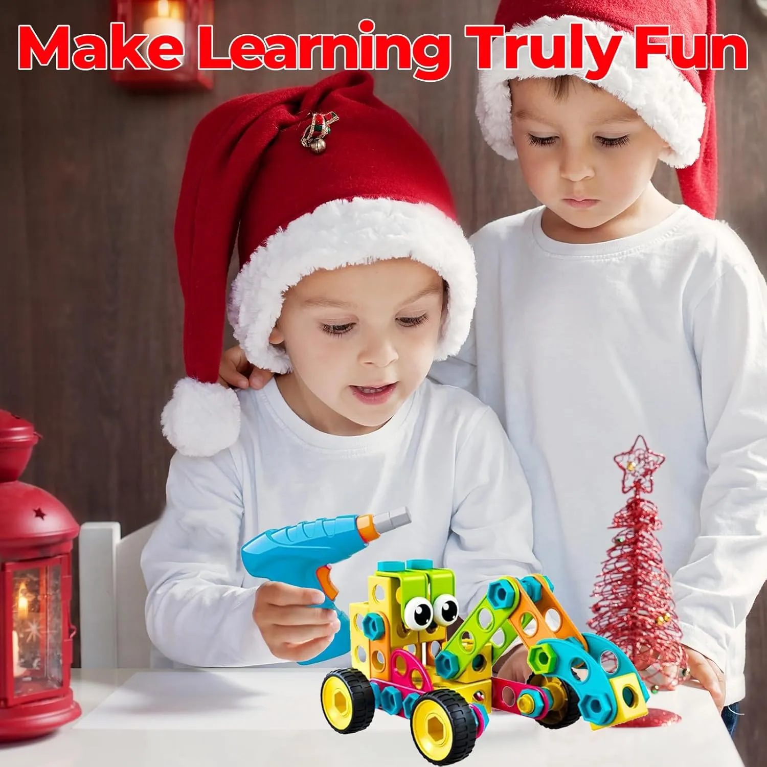 Contixo ST3 Kids Toys - 223 PCs 3D Building Blocks STEM Construction Playboards Creativity, Imagination, Recreational, Educational for Children Toddler, 3  Year Old Boys and Girls