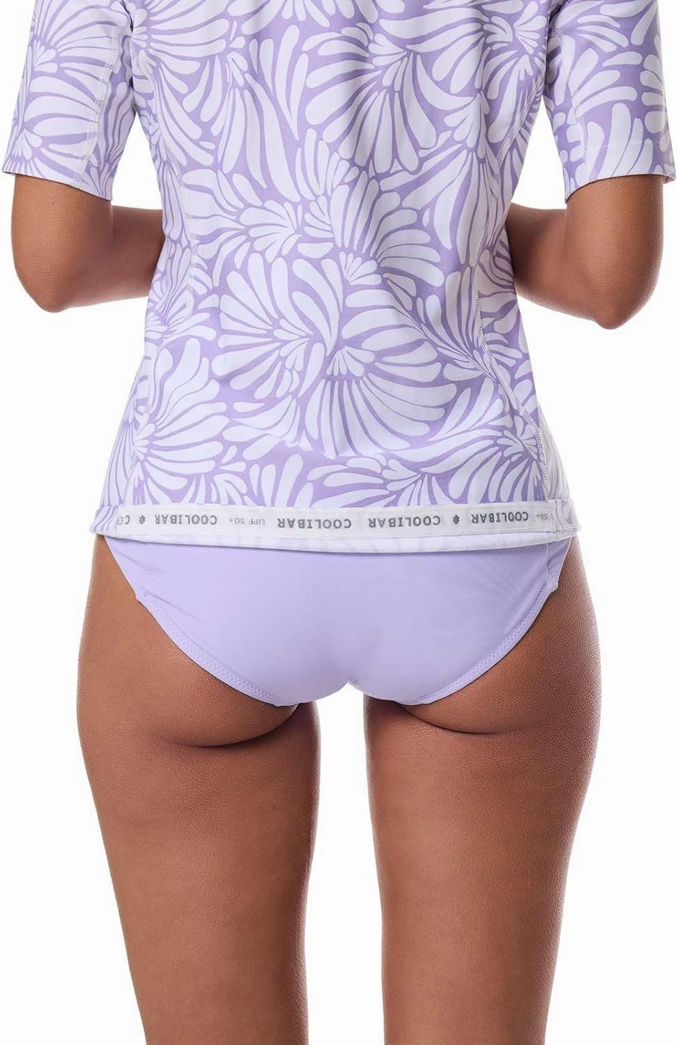 Coolibar UPF 50  Women's Hightide Short Sleeve Swim Shirt - Sun Protective