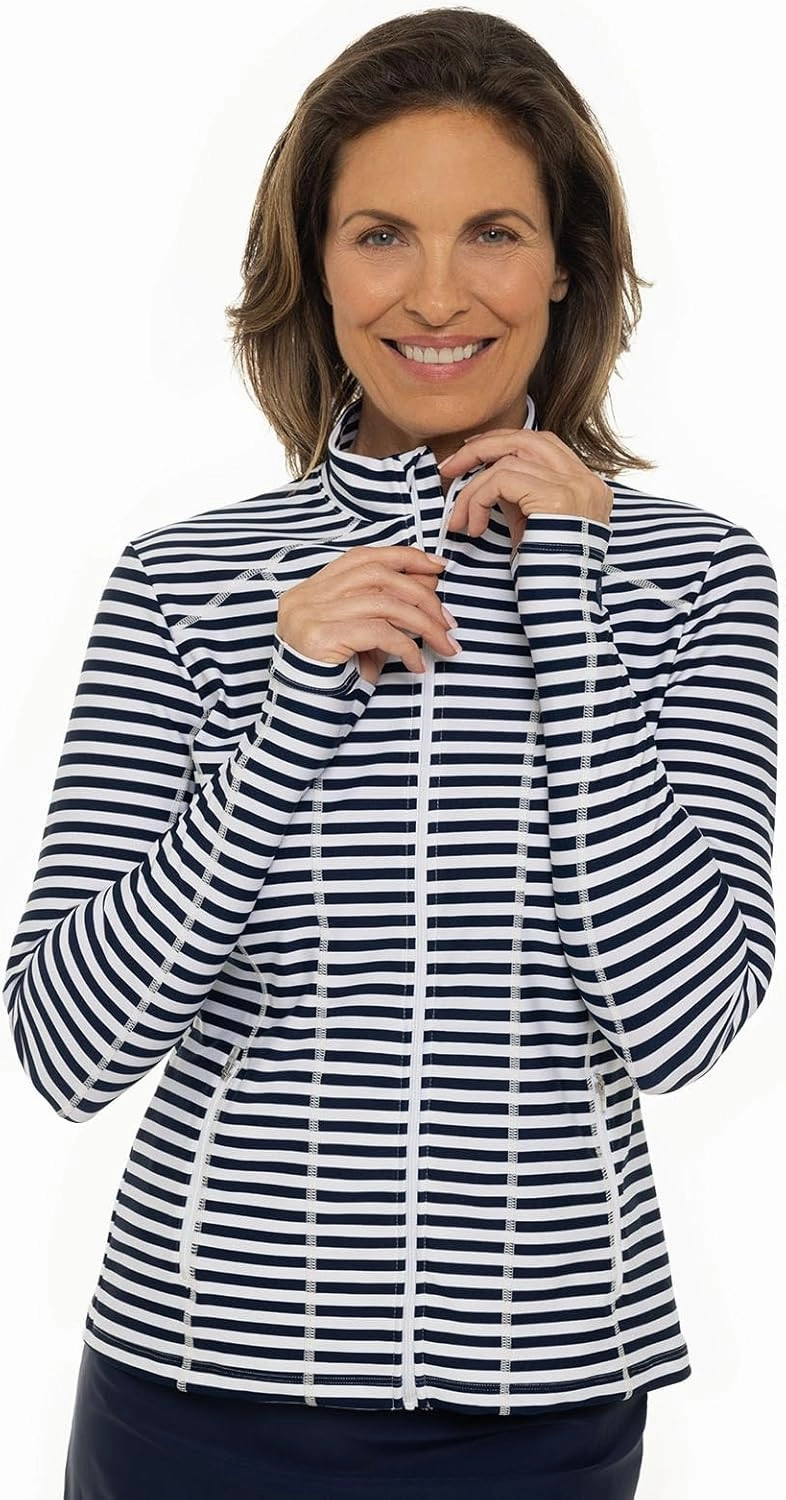 Coolibar UPF 50  Women's Malawi Swim Jacket - Sun Protective