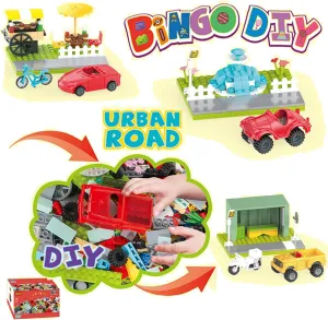 Creative City Building Blocks Set​ 600Pcs, City-Classic-Bricks, with 3 Creator-Theme, 5 Detailed mini-dolls300Pcs Random Bricks-Pieces