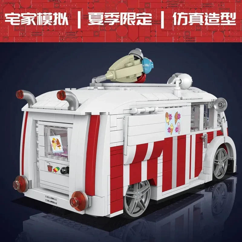 Creator Expert Tech MOC Ice Cream Truck Bricks Toy 10039