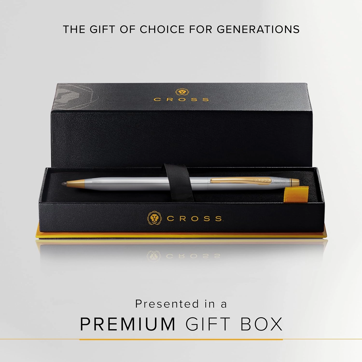Cross Classic Century Refillable Ballpoint Pen Presented in a Luxury Gift Box - Medium Point, Black Ink, Medalist