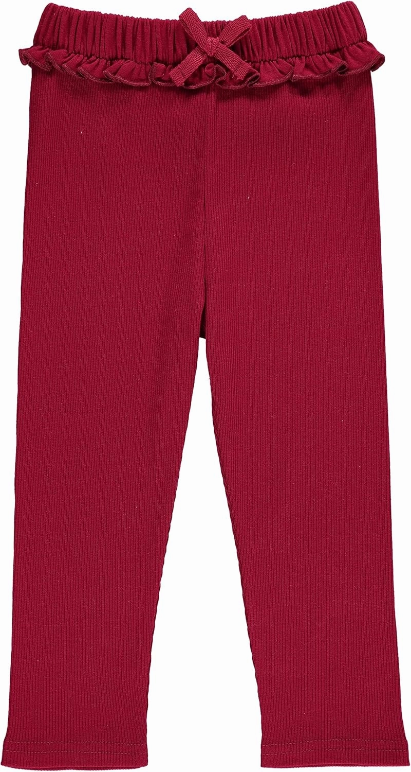 Cudlie 5-Pack Baby/Toddler Girls Joggers - Lounge Pants, Active Sweatpants Sweats - Fashion Joggers for Girls