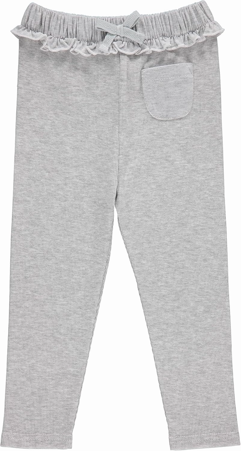 Cudlie 5-Pack Baby/Toddler Girls Joggers - Lounge Pants, Active Sweatpants Sweats - Fashion Joggers for Girls