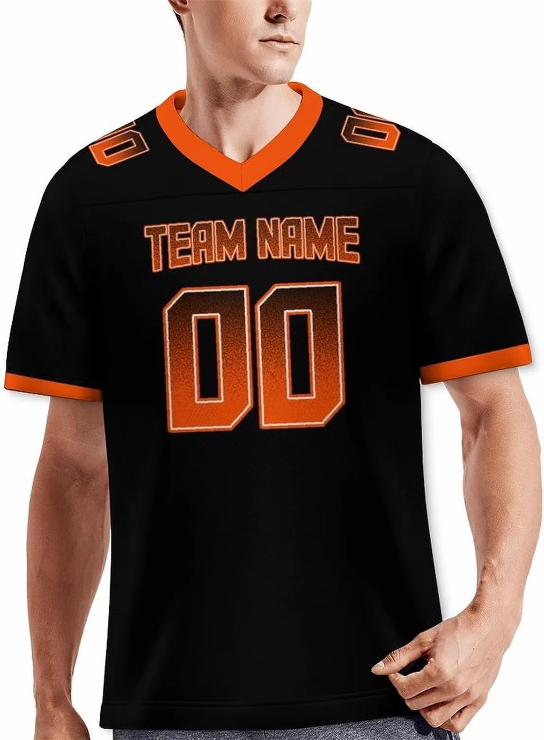 Custom Football Jersey,Football Sports Shirt for Men,Personalized Team Name Number,Football Fans Custom Gifts,S-5XL